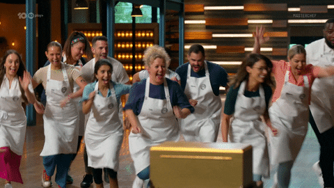Excited Run GIF by MasterChefAU