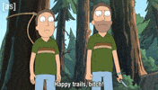 Rick And Morty Forest GIF by Adult Swim