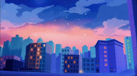 Zoom Out City Lights GIF