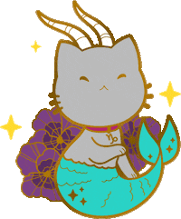 Zodiac Sign Cat Sticker by shourimajo
