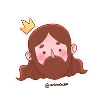 Maiilustra jesus animaceu Sticker
