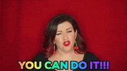 christinegritmon red encouragement you can do it cgritmon GIF