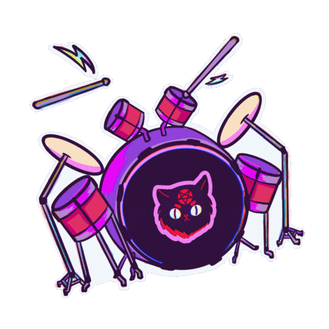 Drums Sticker by Electrokits