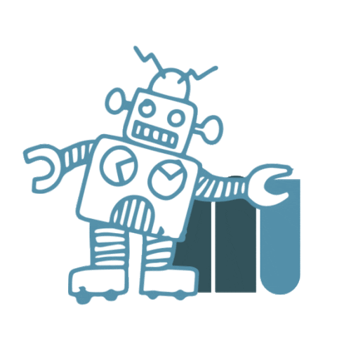 robot aau Sticker by Bigbang Digital monkeys