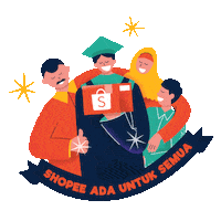 Celebration Family Sticker by Shopee Indonesia