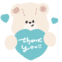 Bear Thank You Sticker