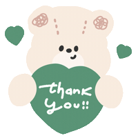 Bear Thank You Sticker