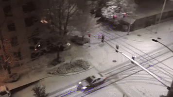 Belltown Blanketed in Snow As Seattle Hit With Rare Winter Storm