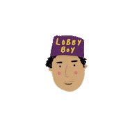 wes anderson slimeoot Sticker by Patricia Tjandra