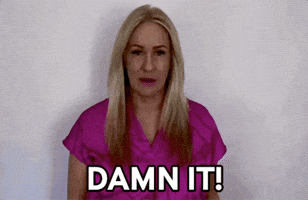 Mad Oh No GIF by Vikki Downey