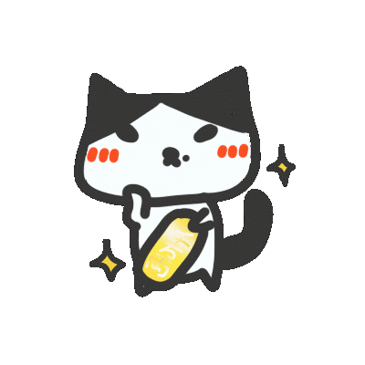 Cat Money Sticker by yomoyeah