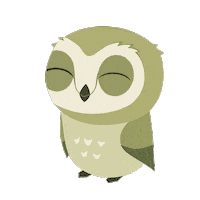 Sleepy Owl Sticker by Puffin Rock