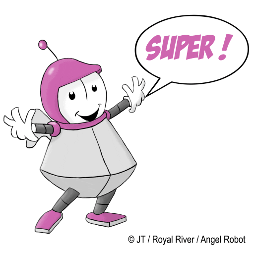 RoyalRiverMusik happy cool amazing robot Sticker