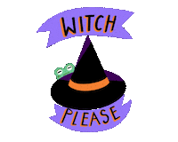 KatiePlume halloween spooky witch frog Sticker