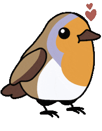 Red Robin Bird Sticker