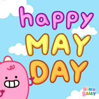 Happy May Day GIF by DINOSALLY