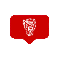 Nc State Love Sticker by NC State University