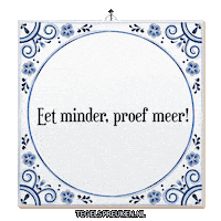 Ontspanning Ontbijt Sticker by Tegelspreuken.nl