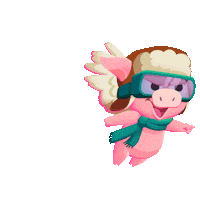 Flying Farm Animals Sticker by Words With Friends