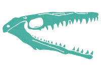 Sea Monster Illustration Sticker by Otago Museum
