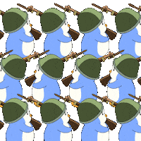 Huddle Up War Sticker by Pudgy Penguins