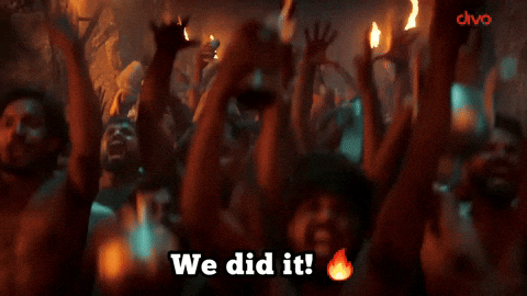 Celebrating We Did It GIF by Divo Music
