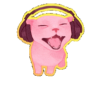 Cat Music Cat Sticker