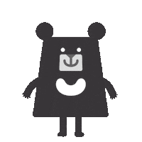 Black Bear Jump Sticker by 黑啤 BEERU