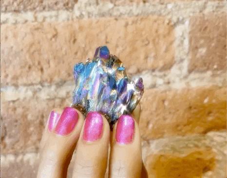 essie giphyupload sparkle crystal good vibes GIF