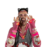 Happy Party Sticker by Mütze Katze