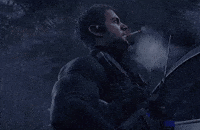 Chris Redfield Smoke GIF
