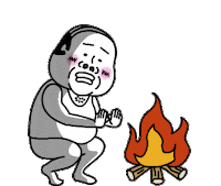 Camping Camp Fire Sticker