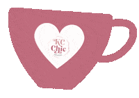 Coffee Cup Sticker by KC Chic Designs