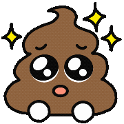 xxmiz0rexx poop twinkle brilliant キラキラ Sticker