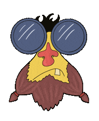 Face Looking Sticker by Some Doodles