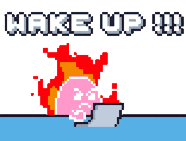 Angry Wake Up Sticker by Potatozzz by 9GAG