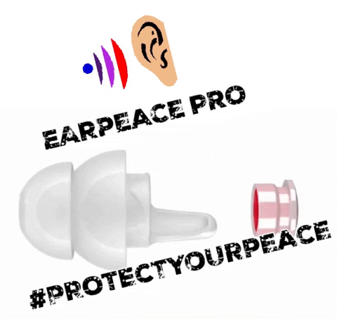 EarPeaceLLC giphygifmaker giphyattribution ear plugs protectyourpeace GIF
