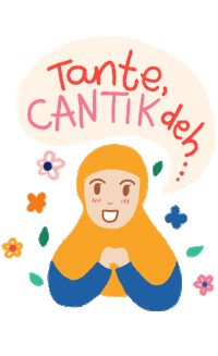 Girl Flower Sticker