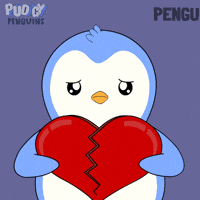 Broken Heart Love GIF by Pudgy Penguins