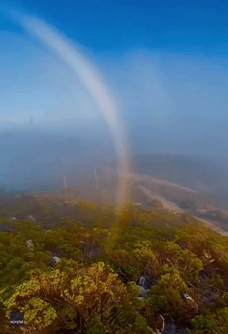 Beautiful Fogbows Form Atop California Mountain