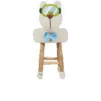 makuka happy winter bear handmade Sticker