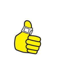 Street Art Thumbs Up Sticker