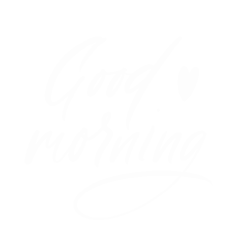 Good Morning Lettering Sticker