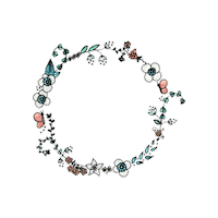 Mothers Day Flower Sticker