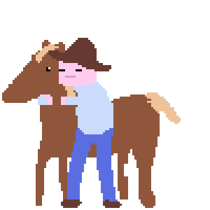 horse cowboy Sticker by TOM WALKER