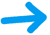 Blue Arrow Sticker by Humane World for Animals