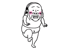 Man 歩く Sticker