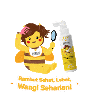 Bee Hairlotion Sticker by BEEME - Mom & Baby Skincare