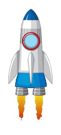 To The Moon Fire Sticker