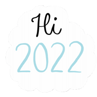 Happy New Year Clouds Sticker
